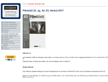 Tablet Screenshot of filmblatt.de